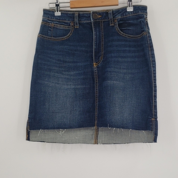 Wrangler Raw Hem Jean Skirt - Picture 1 of 6